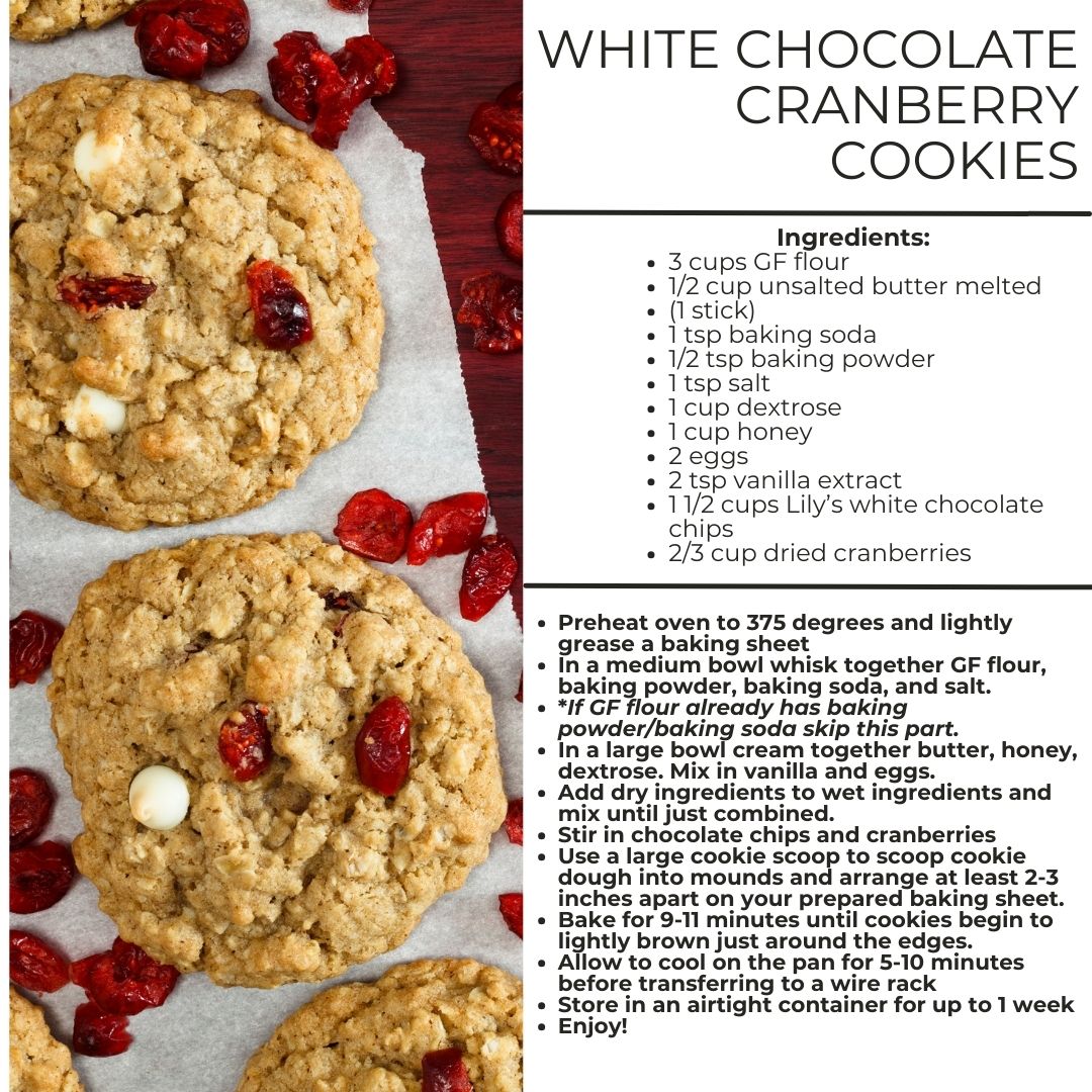 White Chocolate Cranberry Cookies – Sugar and Starch Free, No Problem